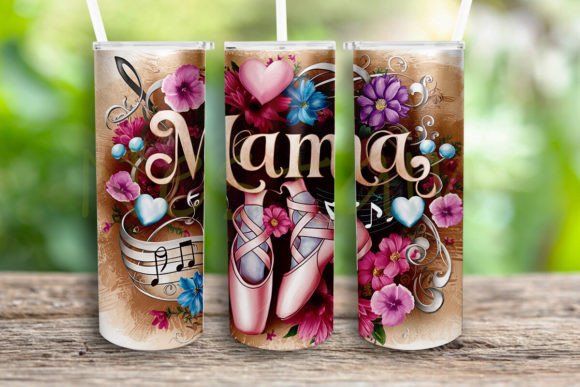 Ballet Mom Floral Wrap: Graphics for Crafts