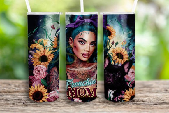 French Mom Floral Tumbler Wrap: Crafts & Graphics
