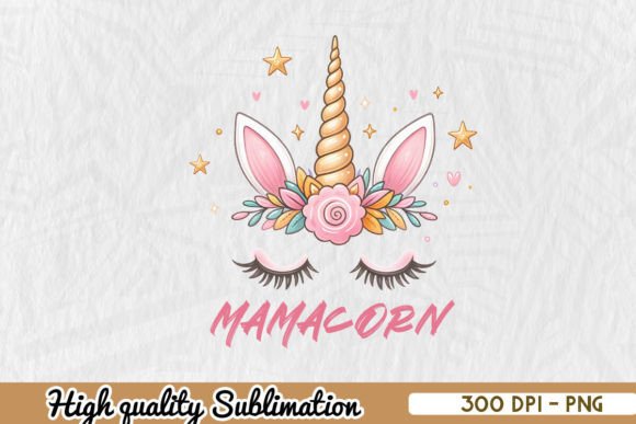 Funny Mamacorn Graphics for Crafts & Branding