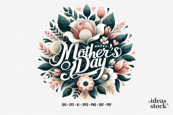 Happy Mothers Day PNG. Crafts Graphics