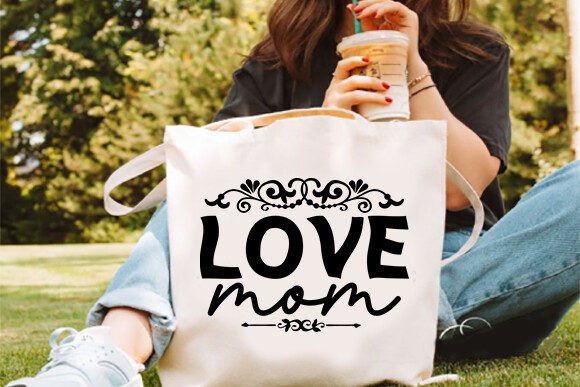 Mother's Day Bag Design: Graphics for Crafts