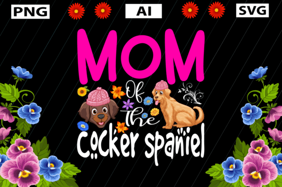 Mothers Day Beagle Graphics for Crafts