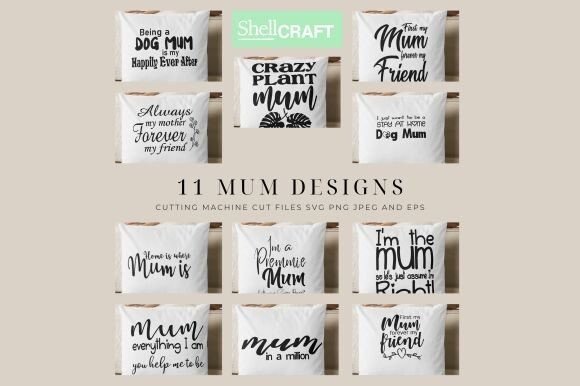 Mum's Love SVG Bundle: Graphics for Crafts