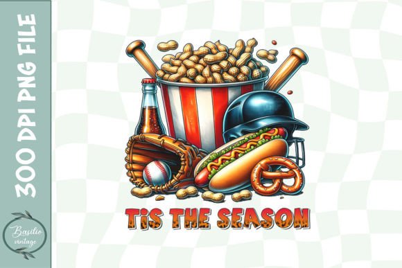 Tis the Season Peanuts Baseball Mom PNG: Graphics for Crafts